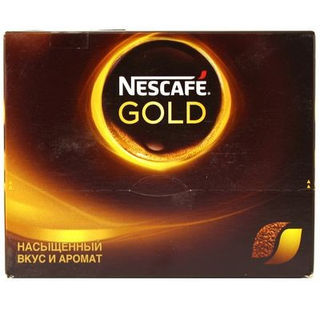 Кофе порционный растворимый Nescafe Gold 30 пакетиков по 2 г
